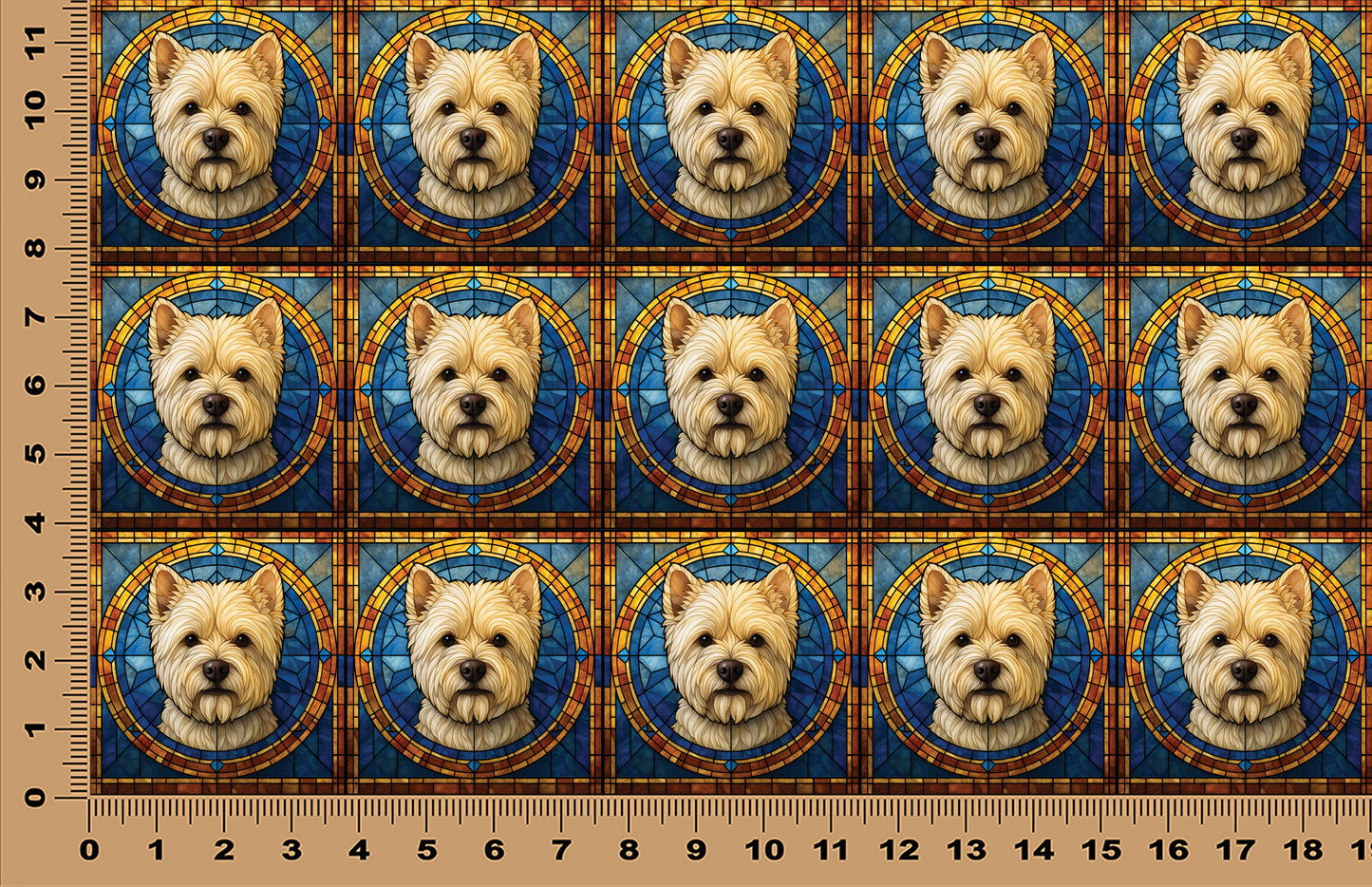 DecoCraft - Scenic Elevated Texture Tiles - Westie