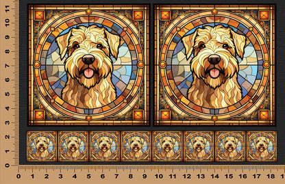 DecoCraft - Scenic Elevated Texture Tiles - Wheaten Terrier