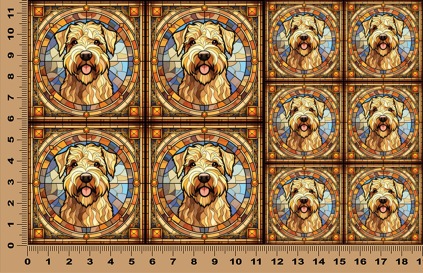 DecoCraft - Scenic Elevated Texture Tiles - Wheaten Terrier