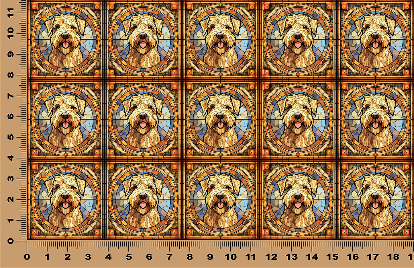 DecoCraft - Scenic Elevated Texture Tiles - Wheaten Terrier