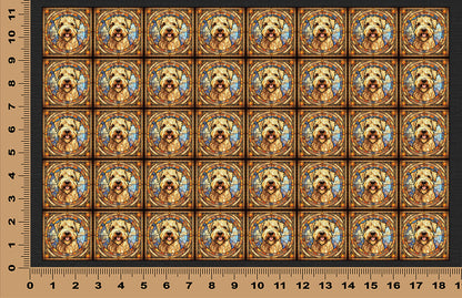 DecoCraft - Scenic Elevated Texture Tiles - Wheaten Terrier