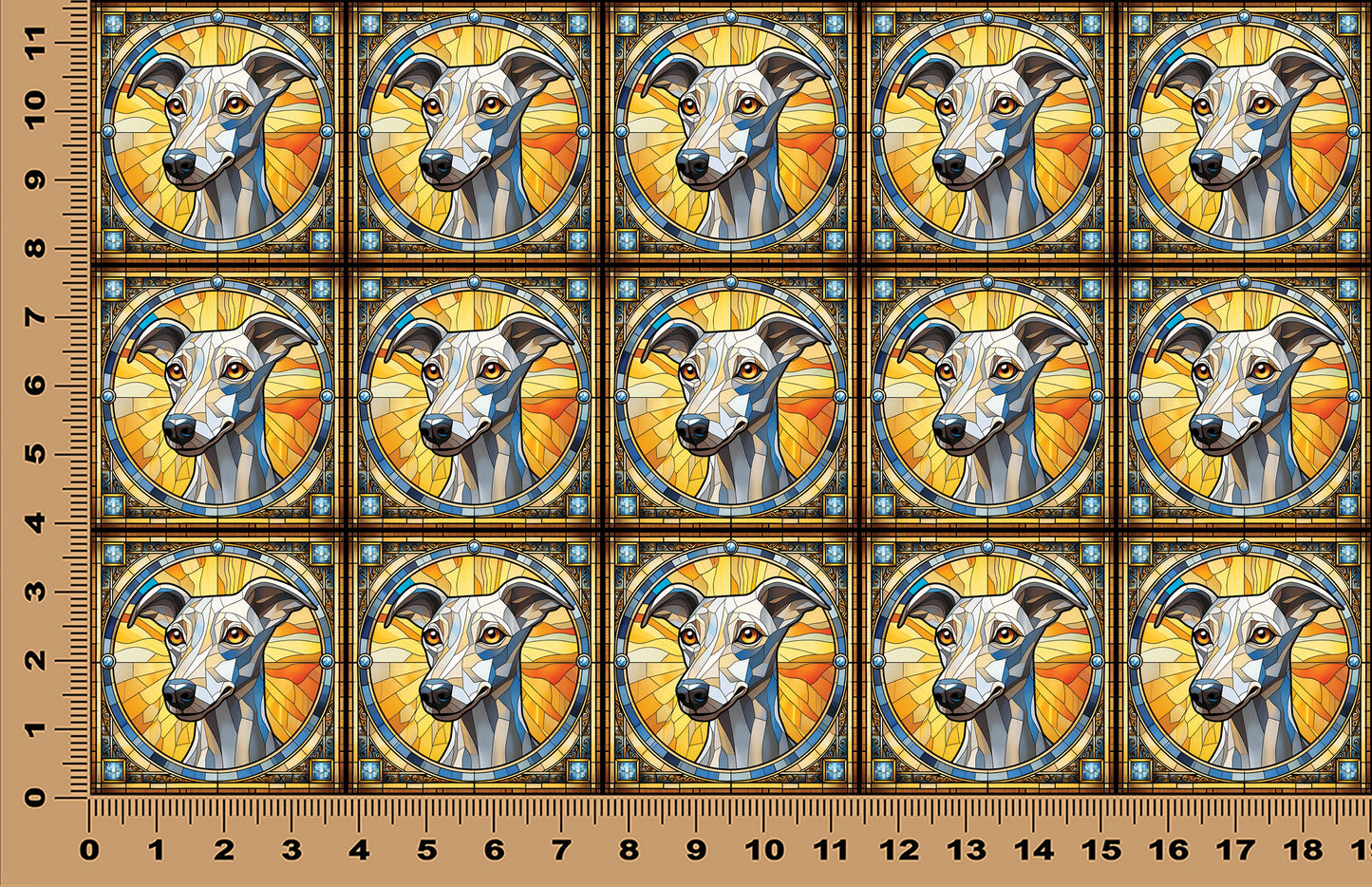 DecoCraft - Scenic Elevated Texture Tiles - Whippet