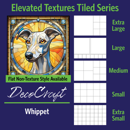 DecoCraft - Scenic Elevated Texture Tiles - Whippet