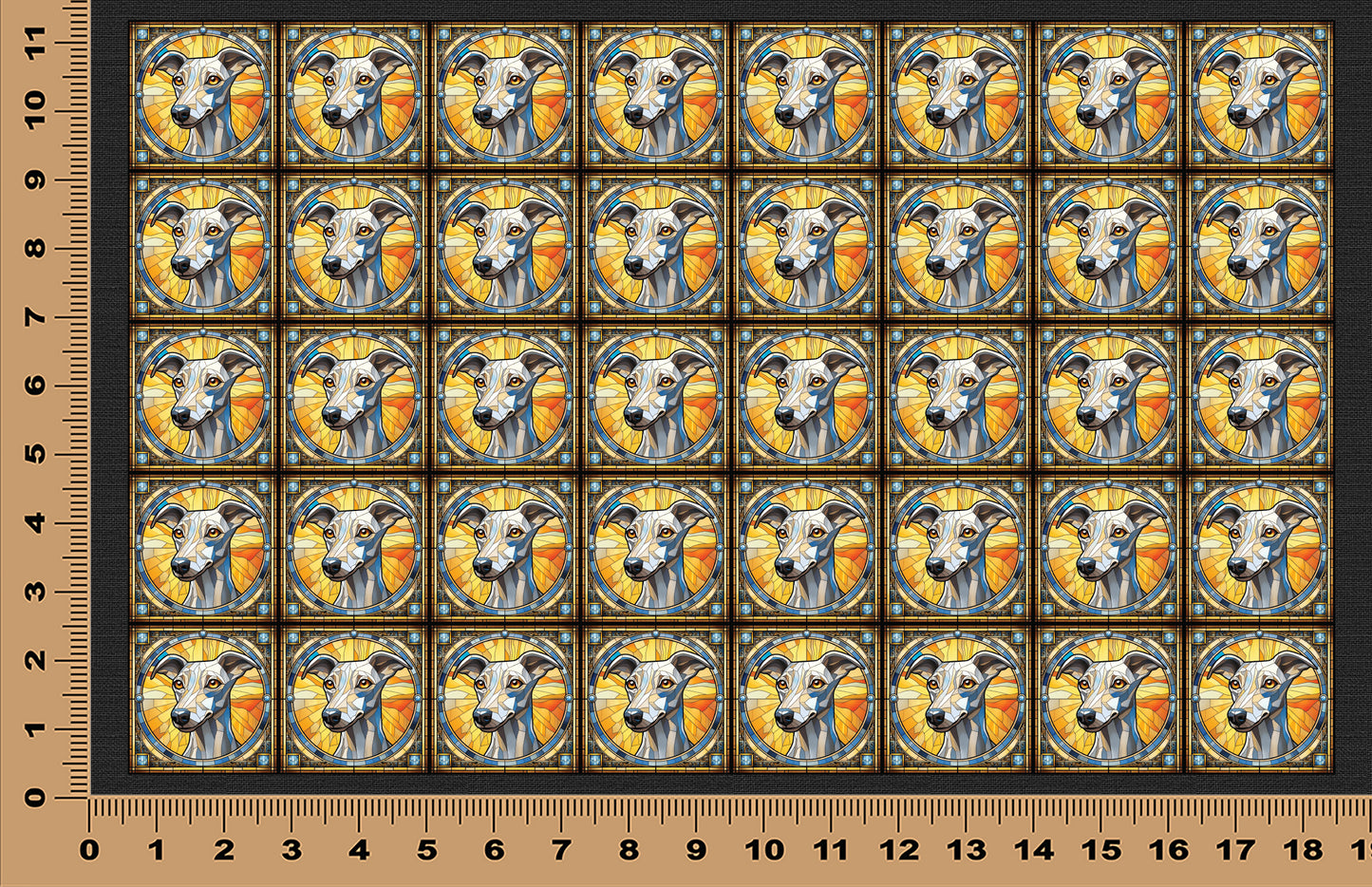 DecoCraft - Scenic Elevated Texture Tiles - Whippet