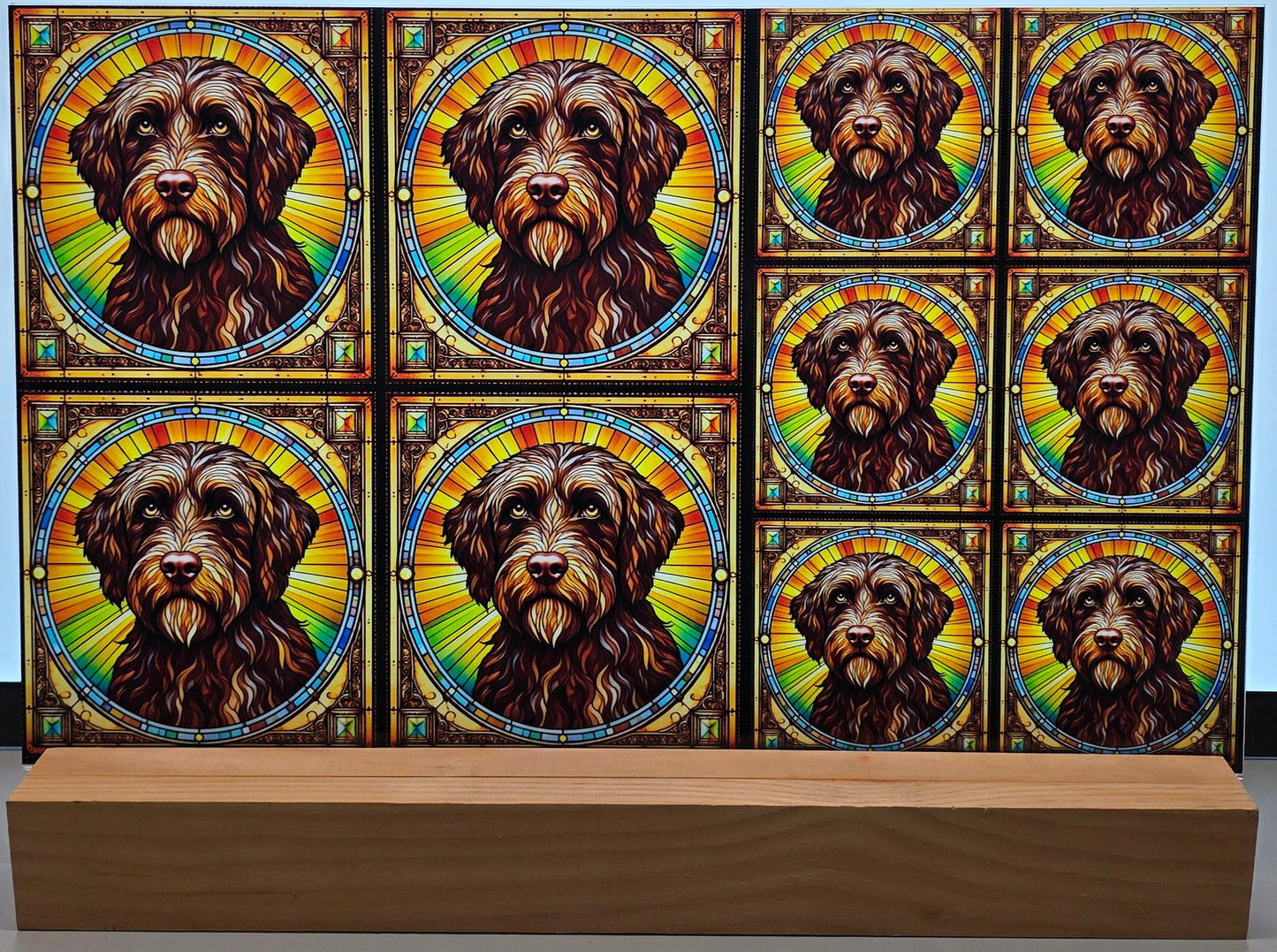 DecoCraft - Scenic Elevated Texture Tiles - Wirehaired Pointing Griffon