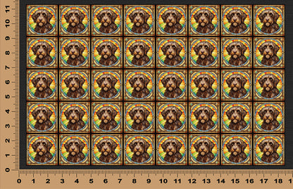 DecoCraft - Scenic Elevated Texture Tiles - Wirehaired Pointing Griffon