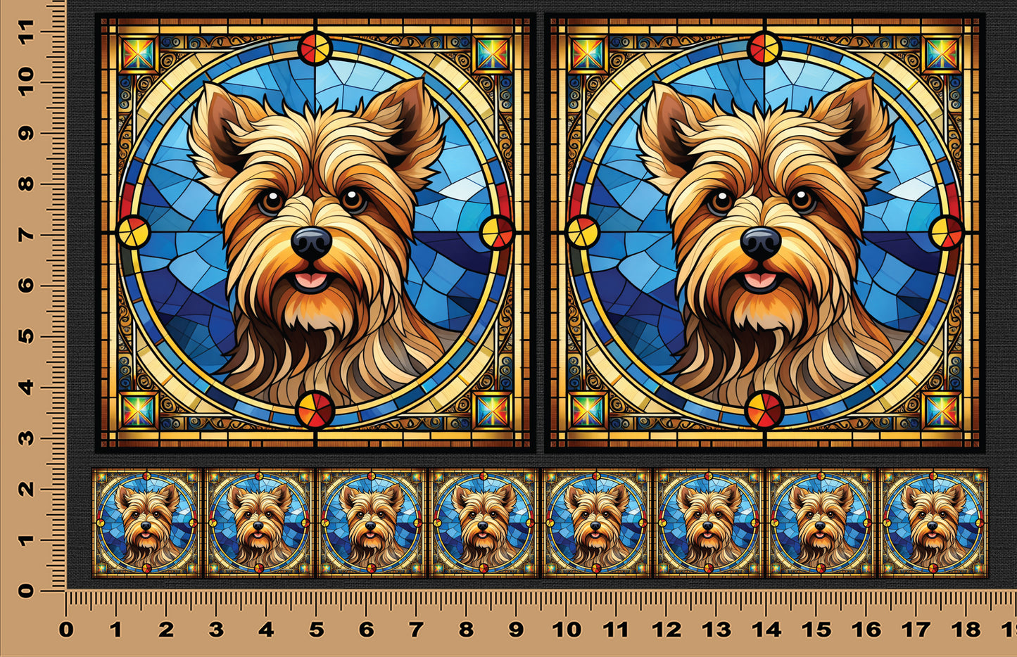 DecoCraft - Scenic Elevated Texture Tiles - Yorki I