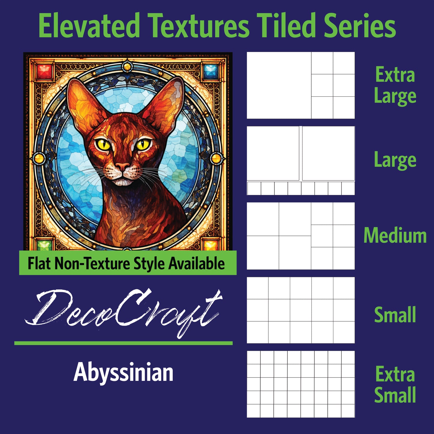 DecoCraft - Scenic Elevated Texture Tiles - Abyssinian