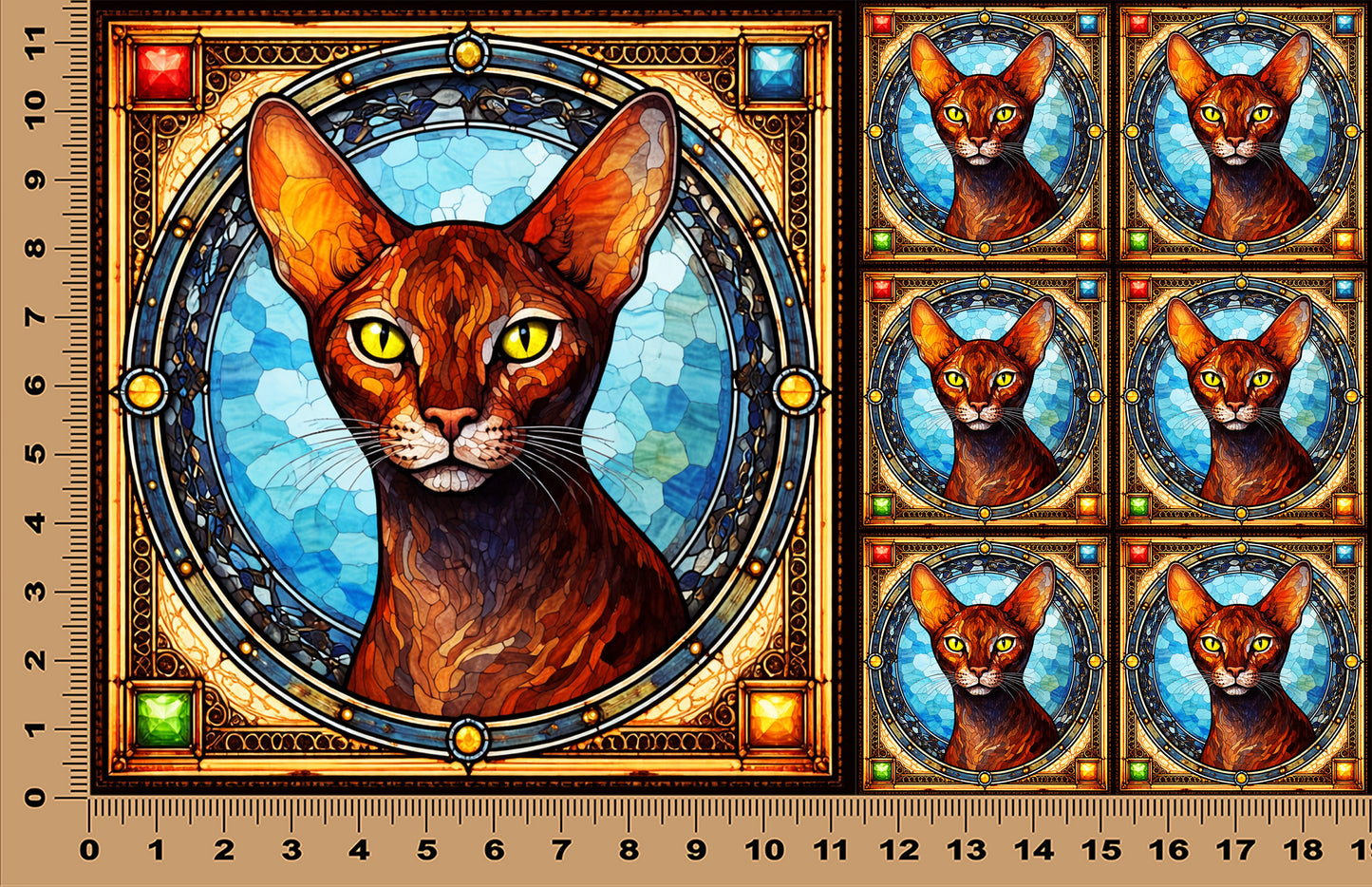 DecoCraft - Scenic Elevated Texture Tiles - Abyssinian