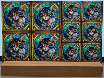 DecoCraft - Scenic Elevated Texture Tiles - American Bobtail I