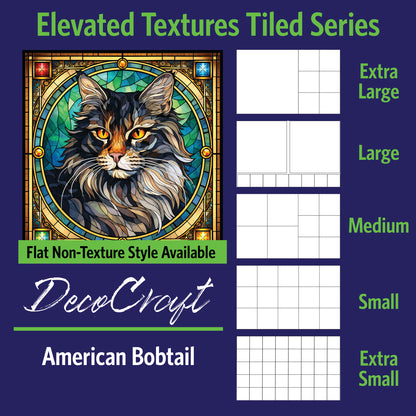 DecoCraft - Scenic Elevated Texture Tiles - American Bobtail I