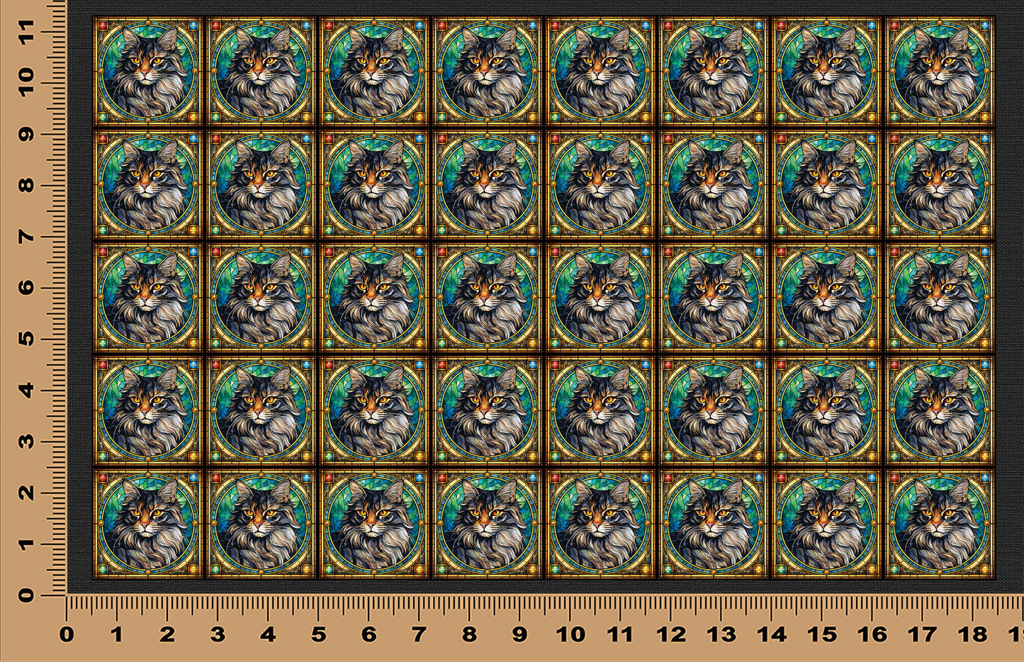 DecoCraft - Scenic Elevated Texture Tiles - American Bobtail I