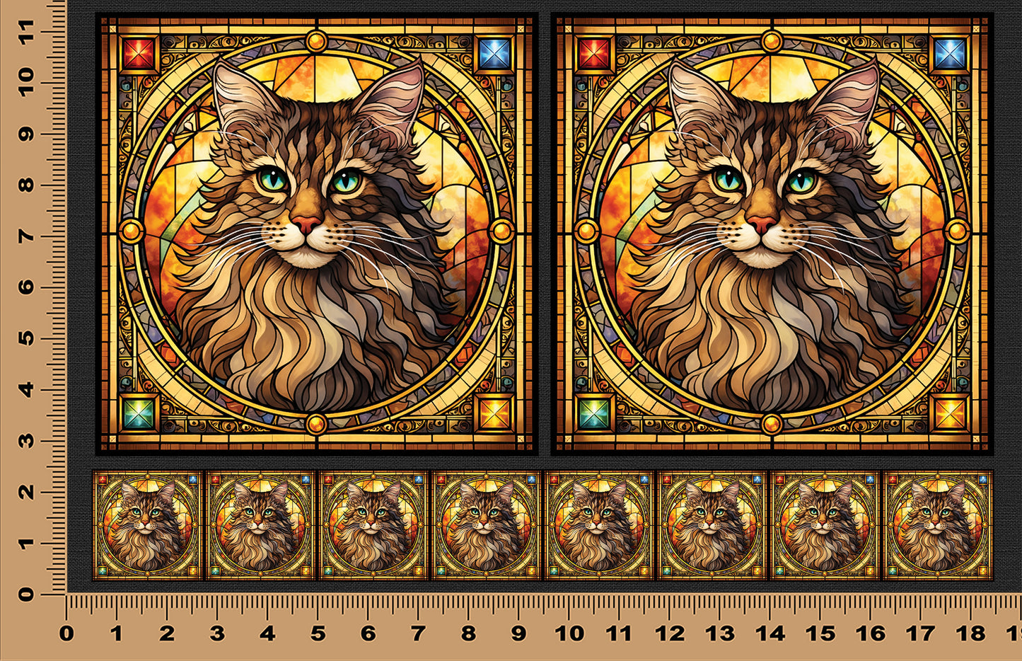 DecoCraft - Scenic Elevated Texture Tiles - American Bobtail II