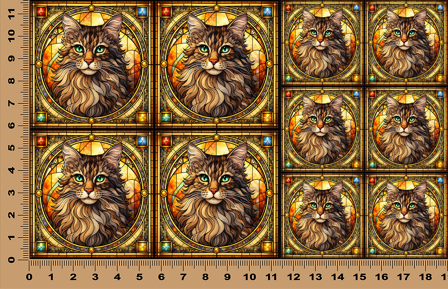 DecoCraft - Scenic Elevated Texture Tiles - American Bobtail II