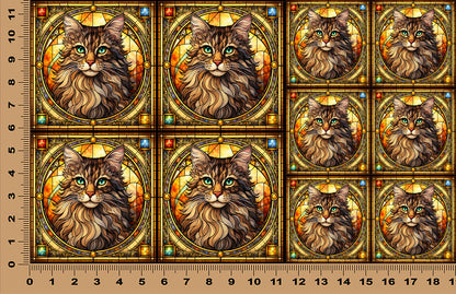 DecoCraft - Scenic Elevated Texture Tiles - American Bobtail II
