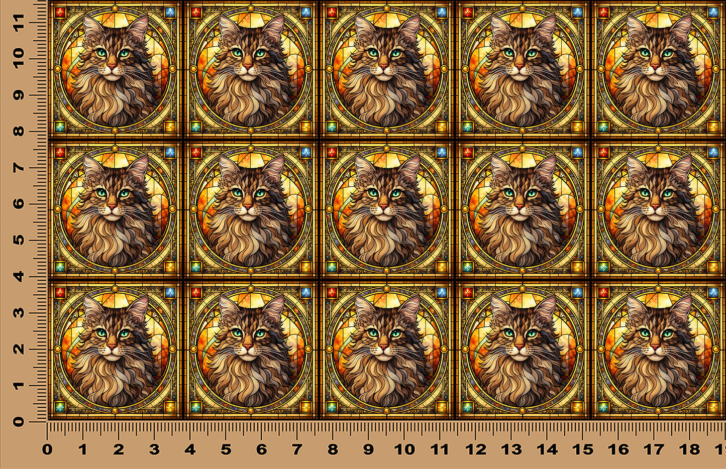 DecoCraft - Scenic Elevated Texture Tiles - American Bobtail II