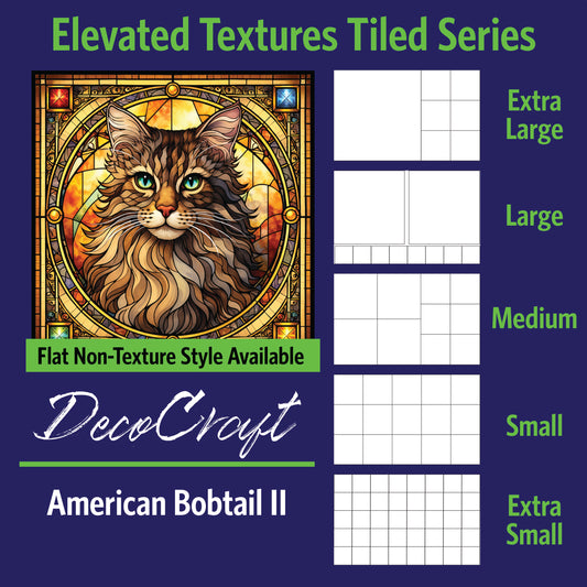 DecoCraft - Scenic Elevated Texture Tiles - American Bobtail II
