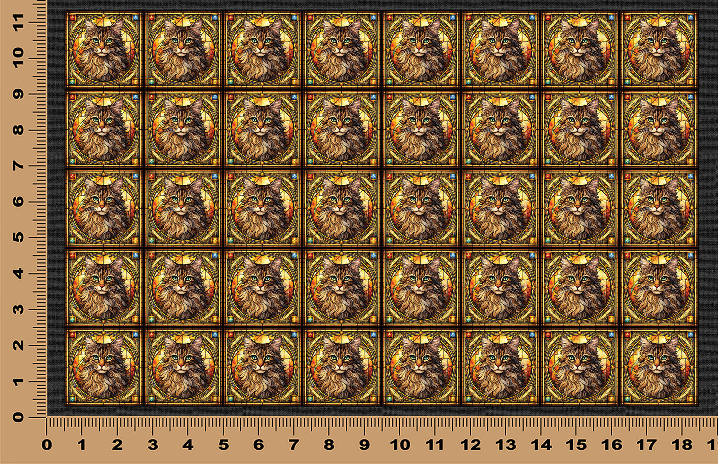 DecoCraft - Scenic Elevated Texture Tiles - American Bobtail II