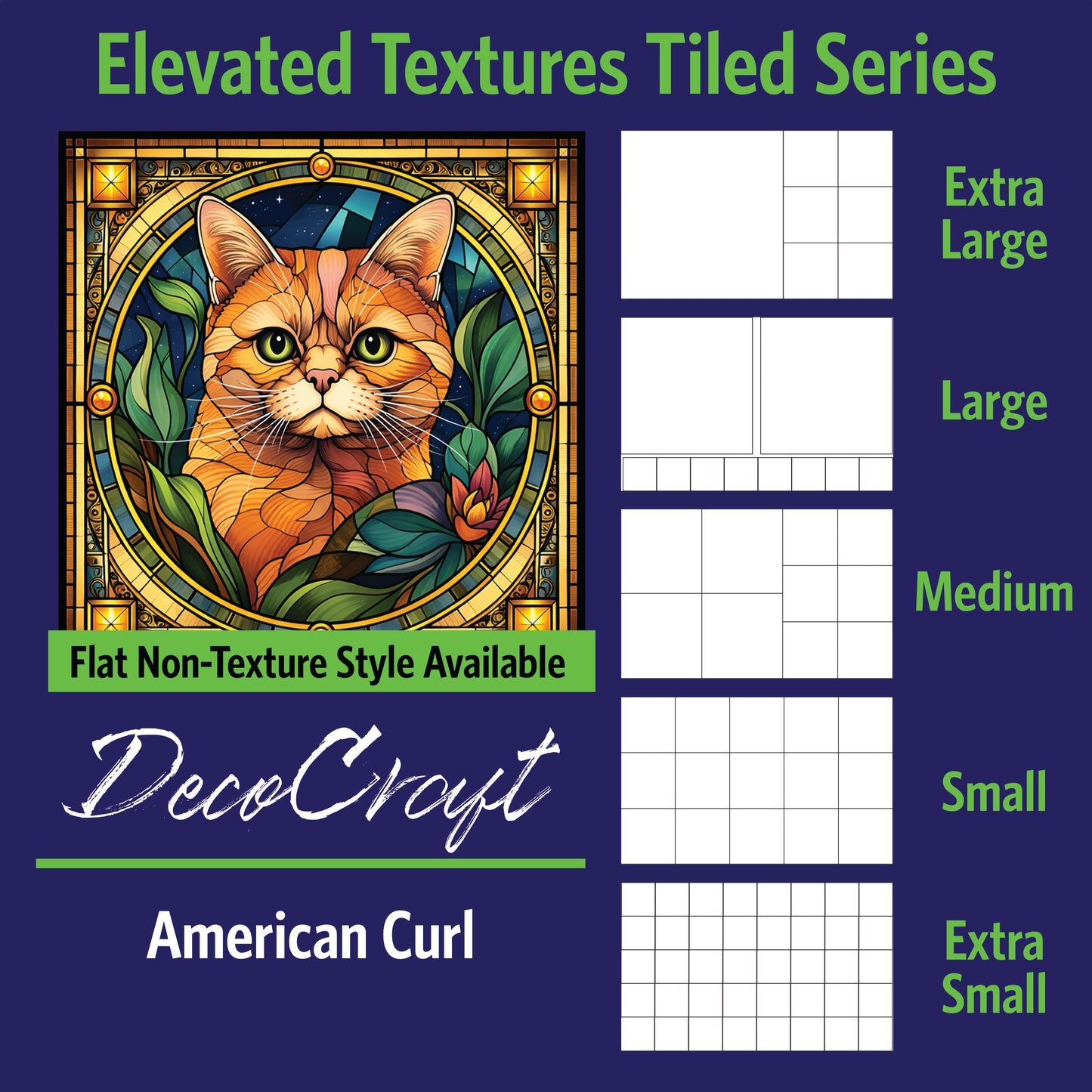 DecoCraft - Scenic Elevated Texture Tiles - American Curl