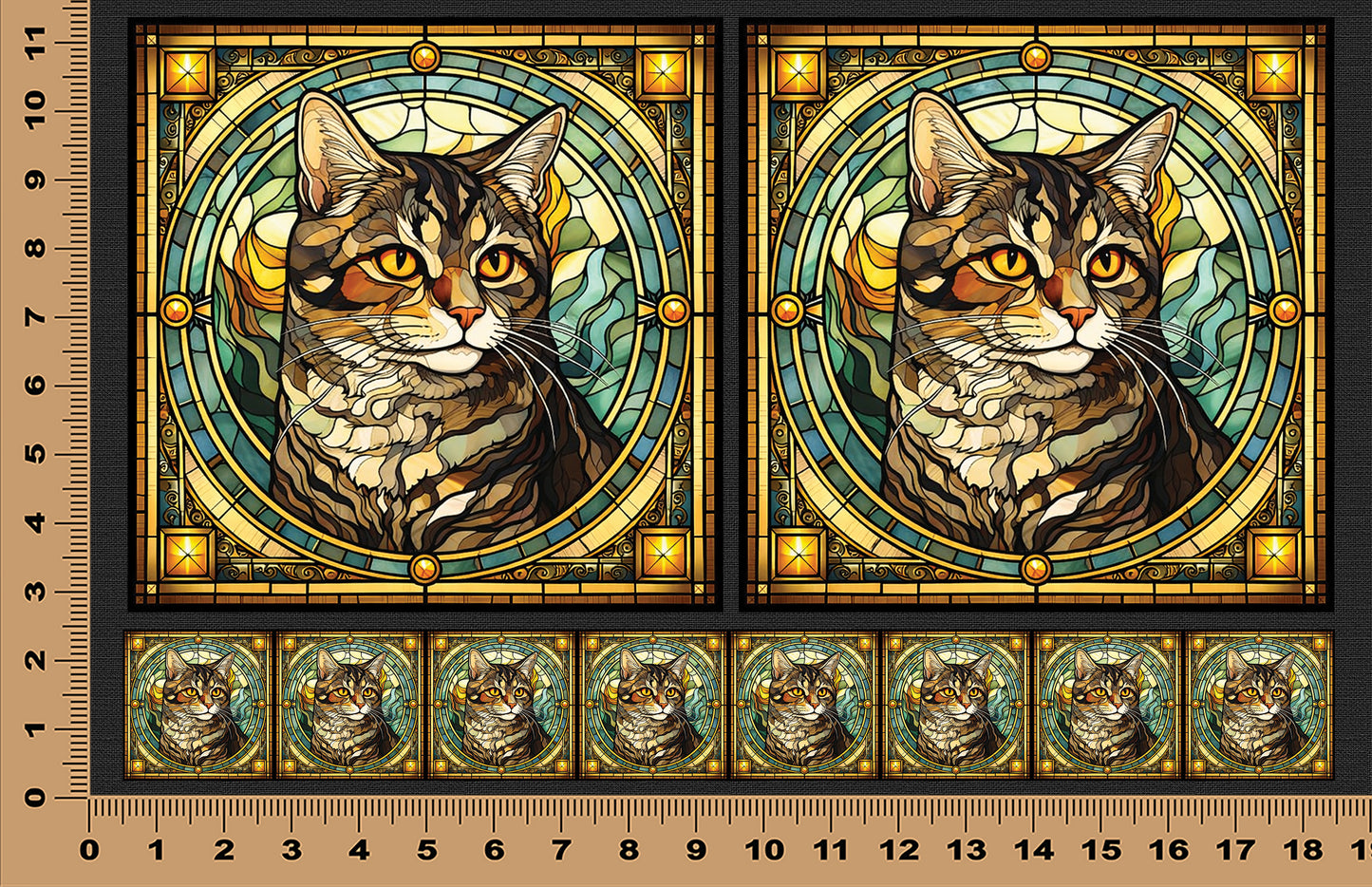 DecoCraft - Scenic Elevated Texture Tiles - American Shorthair I