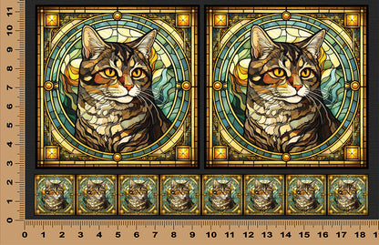 DecoCraft - Scenic Elevated Texture Tiles - American Shorthair I