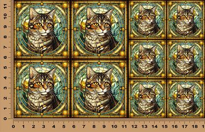 DecoCraft - Scenic Elevated Texture Tiles - American Shorthair I