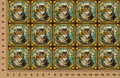 DecoCraft - Scenic Elevated Texture Tiles - American Shorthair I