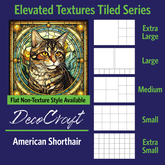 DecoCraft - Scenic Elevated Texture Tiles - American Shorthair I