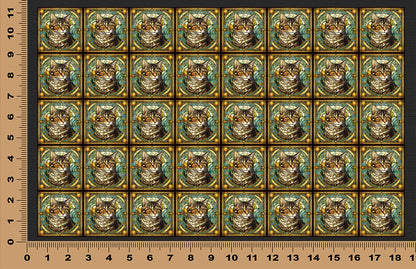 DecoCraft - Scenic Elevated Texture Tiles - American Shorthair I