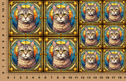 DecoCraft - Scenic Elevated Texture Tiles - American Shorthair II