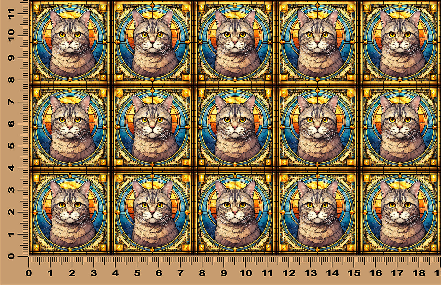 DecoCraft - Scenic Elevated Texture Tiles - American Shorthair II