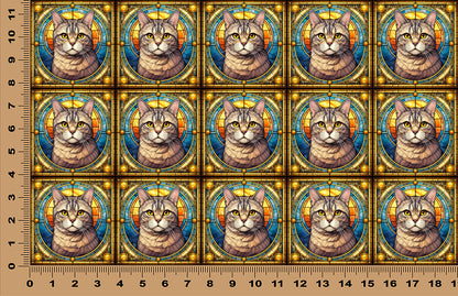 DecoCraft - Scenic Elevated Texture Tiles - American Shorthair II