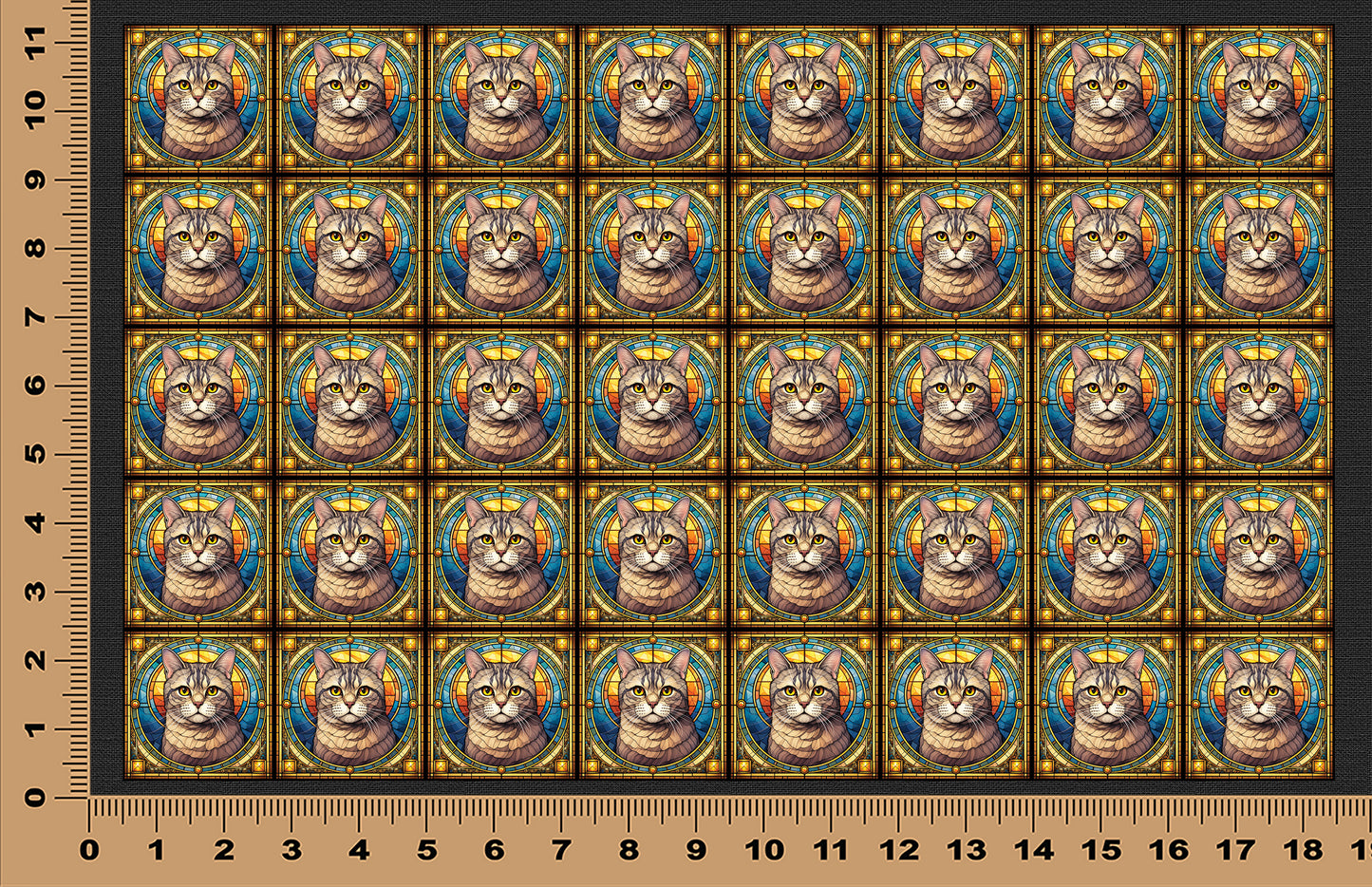 DecoCraft - Scenic Elevated Texture Tiles - American Shorthair II