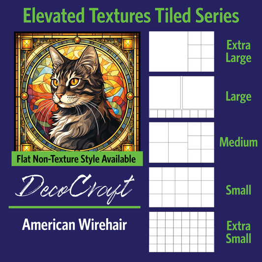 DecoCraft - Scenic Elevated Texture Tiles - American Wirehair