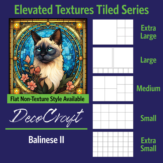 DecoCraft - Scenic Elevated Texture Tiles - Balinese II