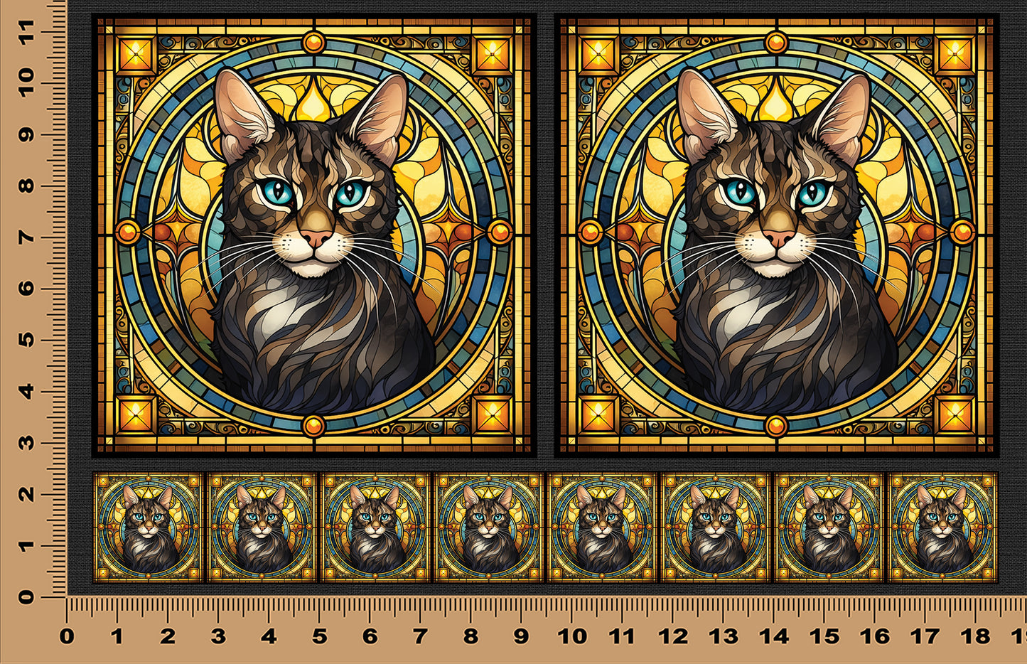 DecoCraft - Scenic Elevated Texture Tiles - Bengal I