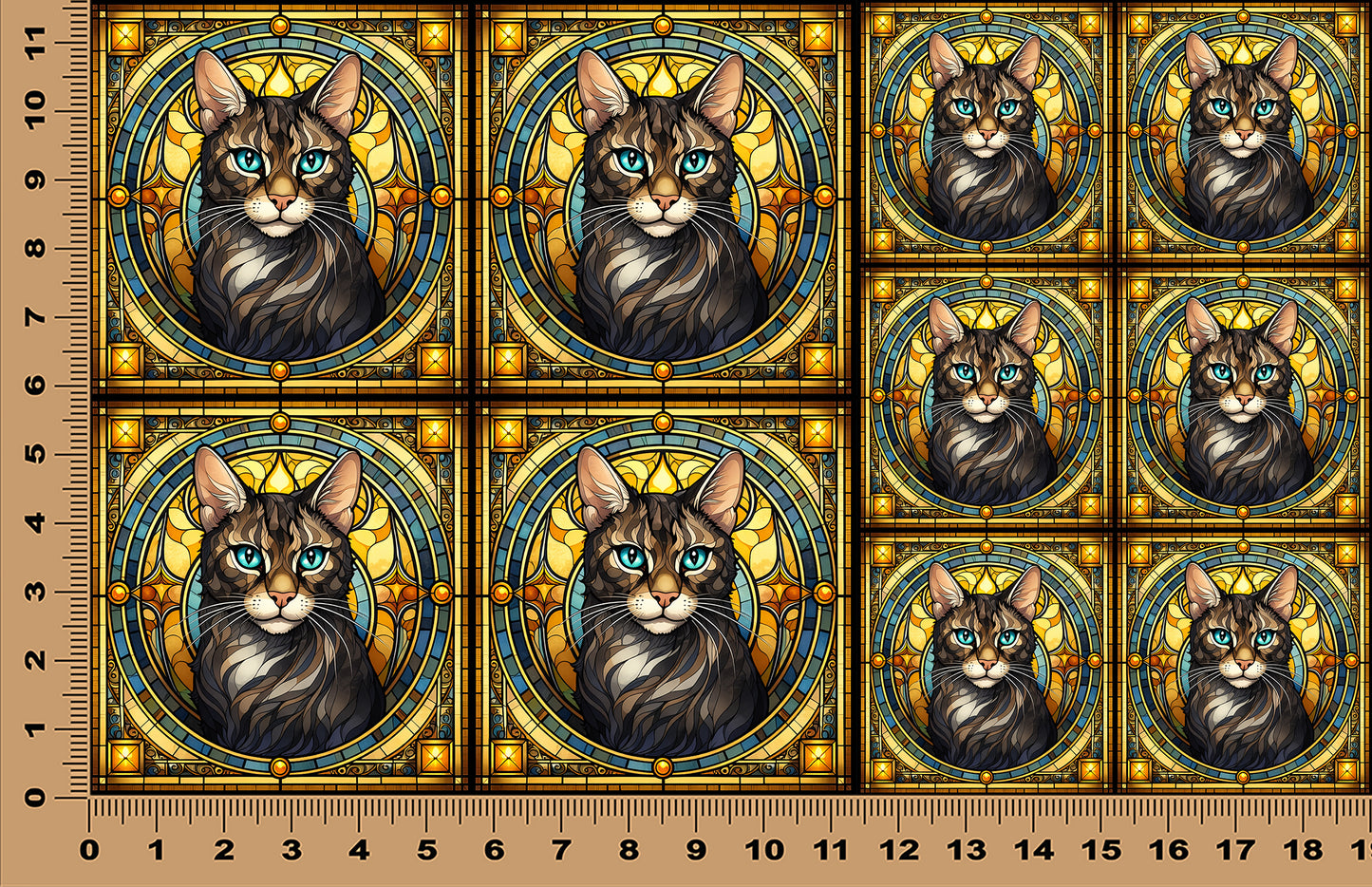 DecoCraft - Scenic Elevated Texture Tiles - Bengal I
