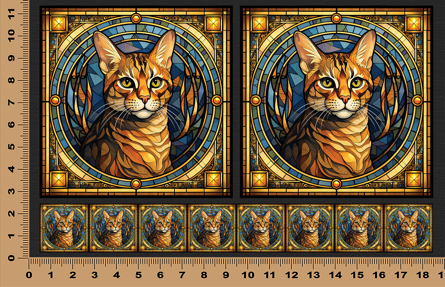 DecoCraft - Scenic Elevated Texture Tiles - Bengal II
