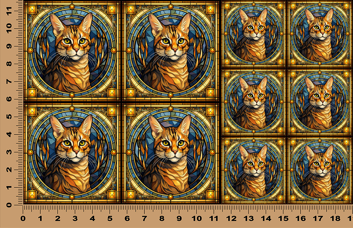 DecoCraft - Scenic Elevated Texture Tiles - Bengal II
