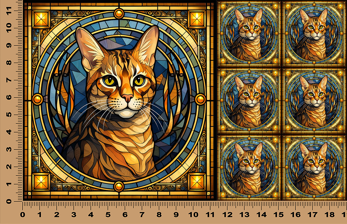 DecoCraft - Scenic Elevated Texture Tiles - Bengal II