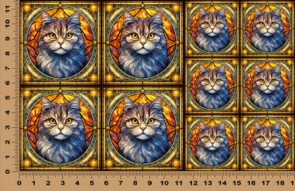 DecoCraft - Scenic Elevated Texture Tiles - British Shorthair I