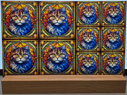 DecoCraft - Scenic Elevated Texture Tiles - British Shorthair I