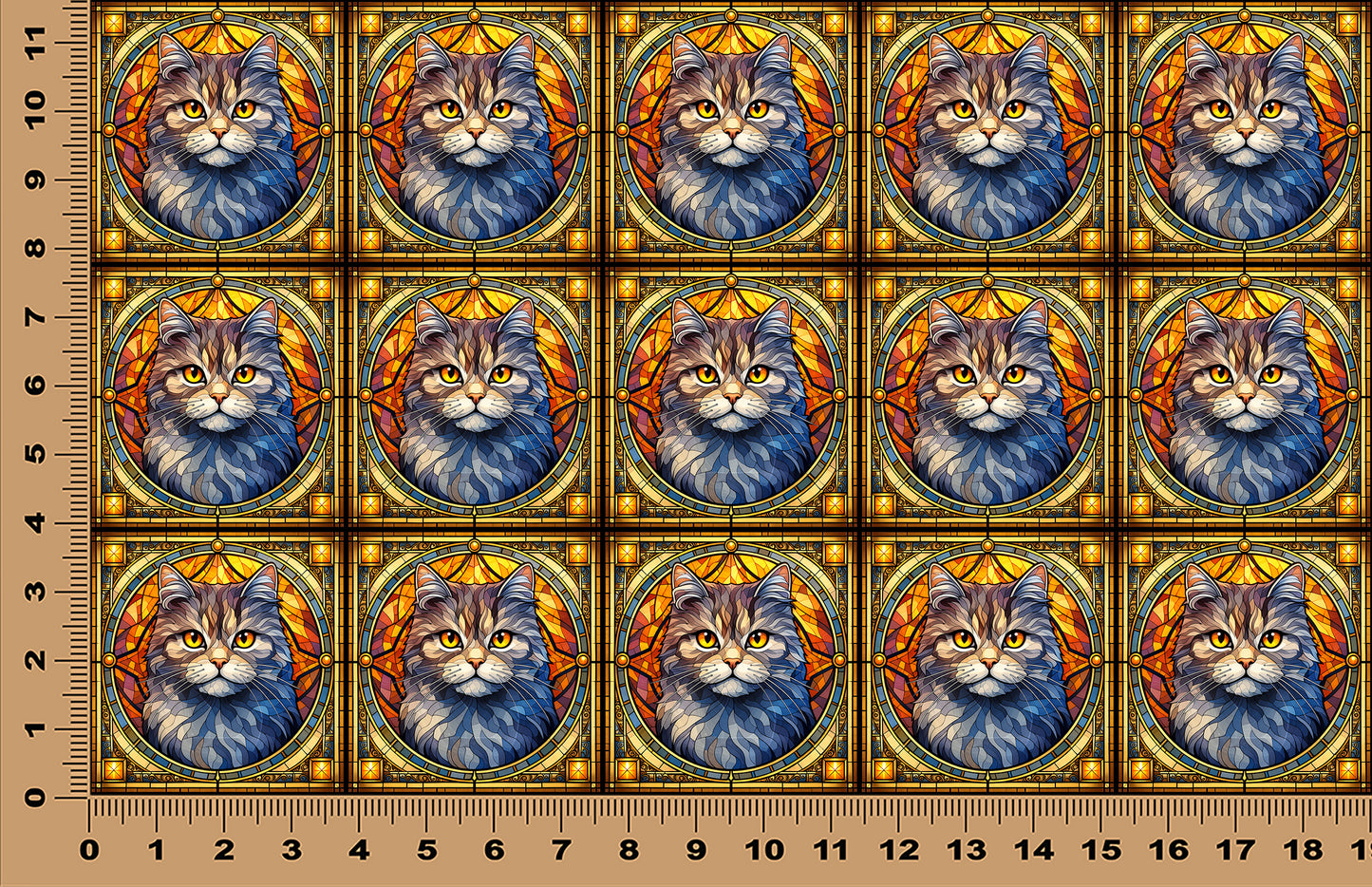 DecoCraft - Scenic Elevated Texture Tiles - British Shorthair I