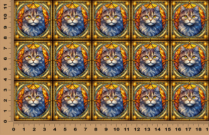 DecoCraft - Scenic Elevated Texture Tiles - British Shorthair I