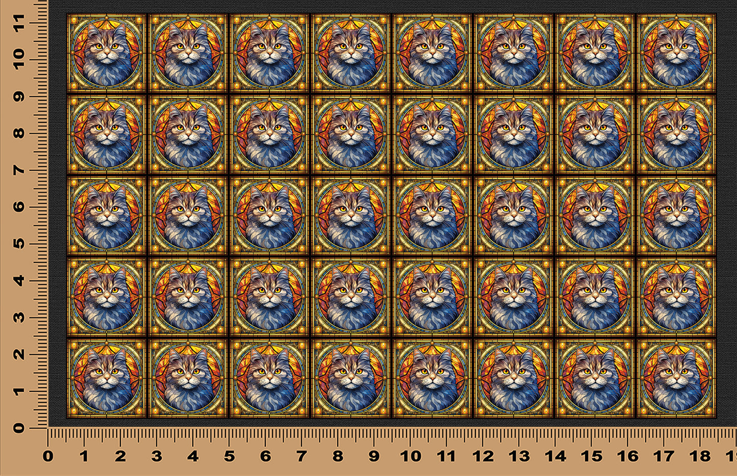 DecoCraft - Scenic Elevated Texture Tiles - British Shorthair I