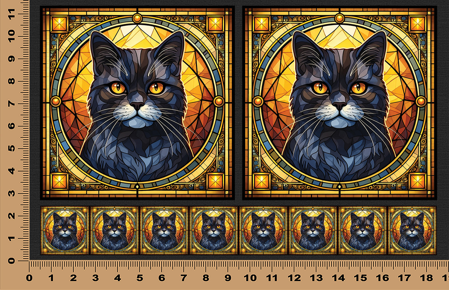 DecoCraft - Scenic Elevated Texture Tiles - British Shorthair II