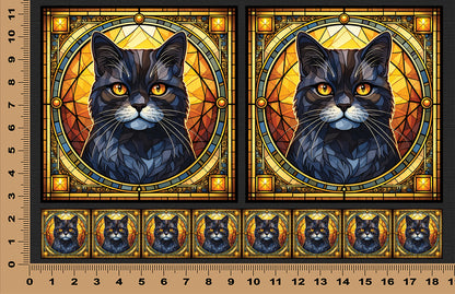DecoCraft - Scenic Elevated Texture Tiles - British Shorthair II