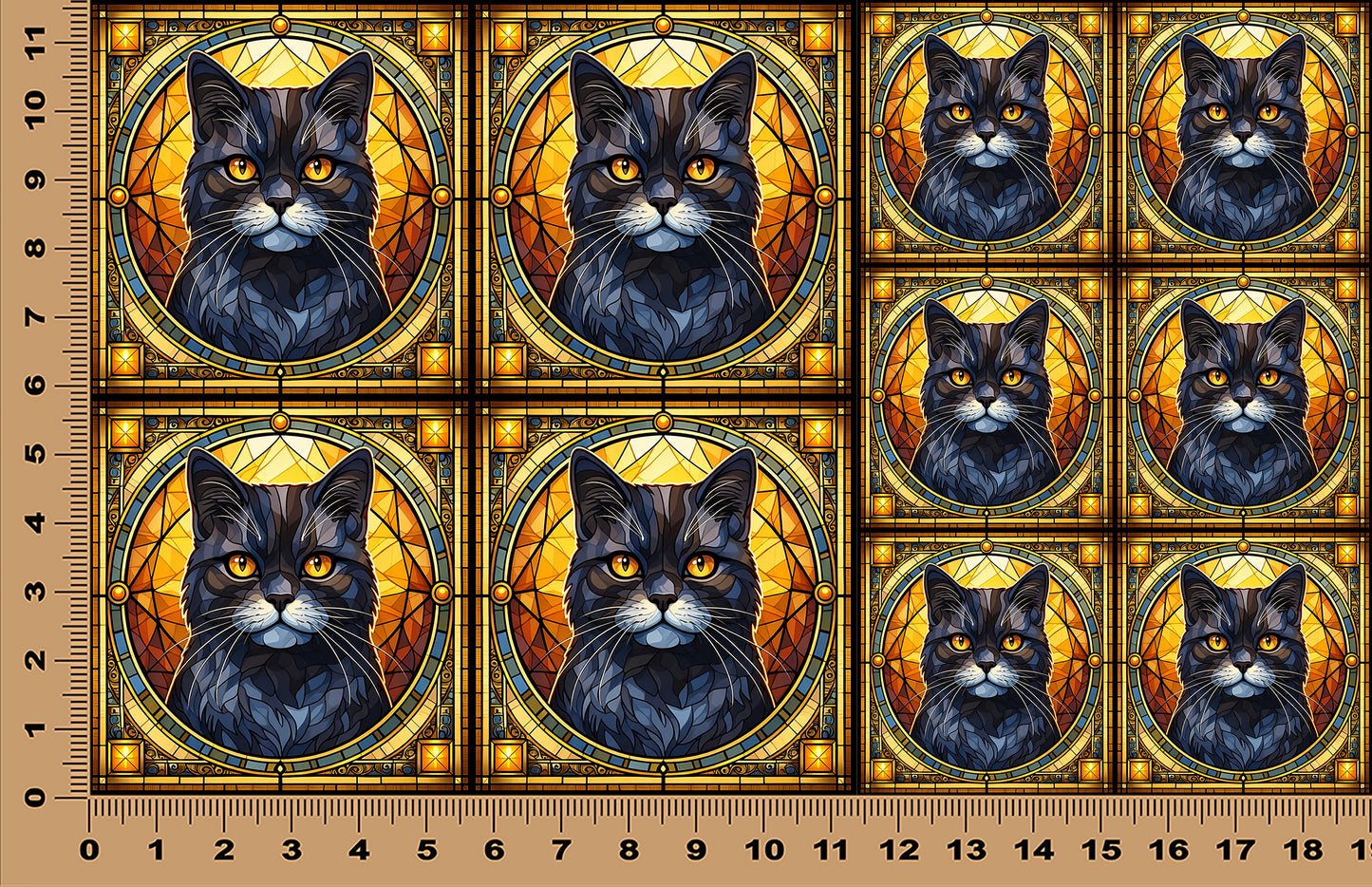 DecoCraft - Scenic Elevated Texture Tiles - British Shorthair II