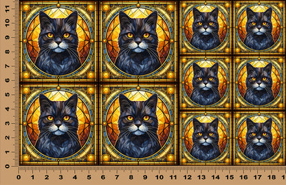 DecoCraft - Scenic Elevated Texture Tiles - British Shorthair II