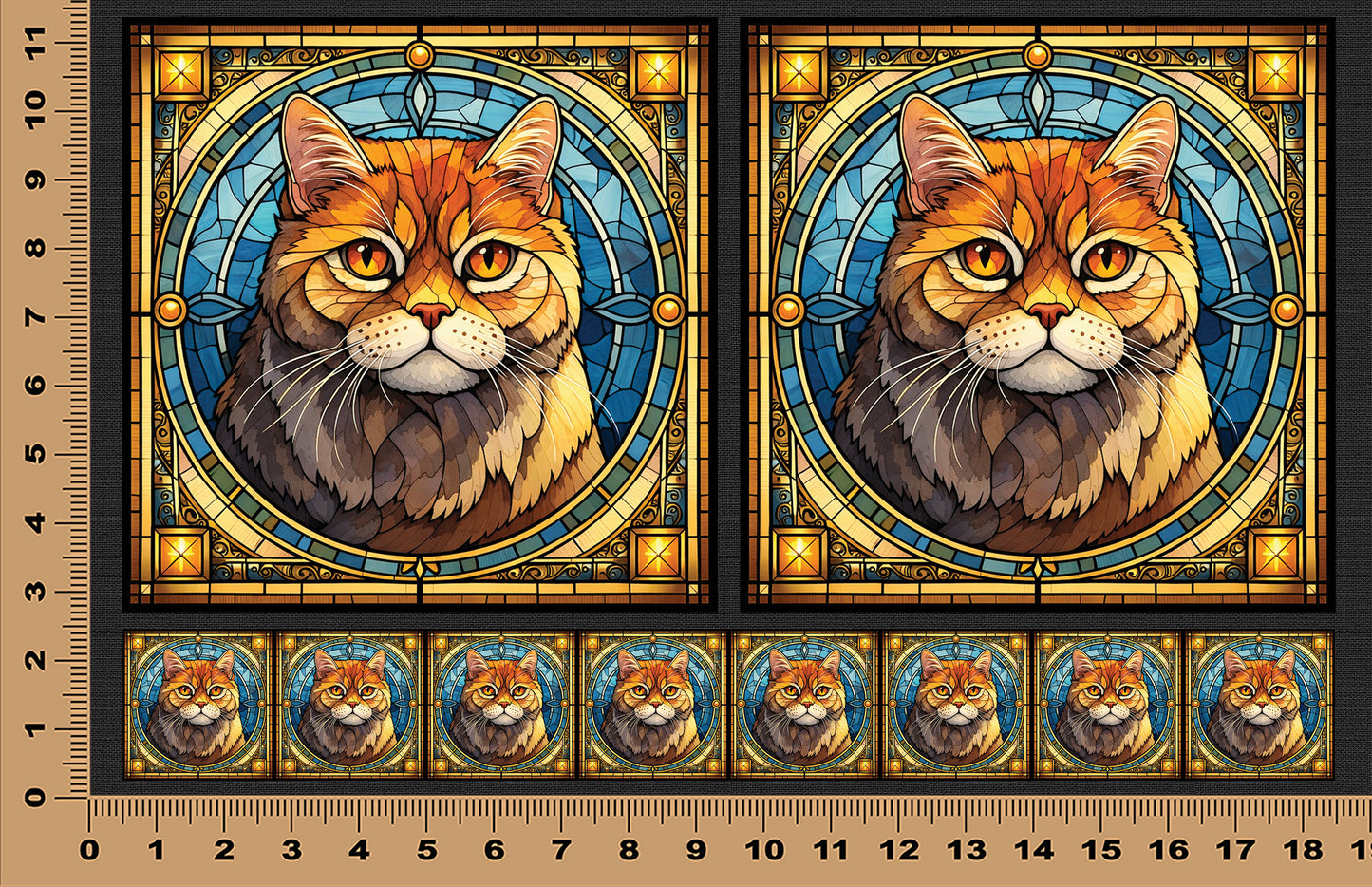 DecoCraft - Scenic Elevated Texture Tiles - British Shorthair III